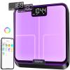 imageRENPHO Smart Scale for Body Weight BMI Body Fat Muscle Mass FSA HSA Eligible Bluetooth WiFi Rechargeable Scale RGB Lighting Color Changing Scale Sync with Fitness App Chroma AspireSmart Scale with Lights