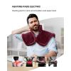 imageRENPHO Heating Pad for Neck and Shoulders and Back Electric Heated Pad for Neck Pain Relief 6 Heat Settings 2H Auto Off ETL Safety Certified Gifts for Women Men 21quotx23quot RedRed