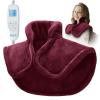 imageRENPHO Heating Pad for Neck and Shoulders and Back Electric Heated Pad for Neck Pain Relief 6 Heat Settings 2H Auto Off ETL Safety Certified Gifts for Women Men 21quotx23quot RedRed