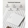 imageRENPHO Weight Scale with 7Day Weight Trend Digital Bathroom Scale for Body Weight with Large LED Display HighAccurate Weighing Scale with Sturdy and Durable Base 1102quot 400lbs Core 1XWhite