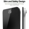 imageRENPHO Weight Scale with 7Day Weight Trend Digital Bathroom Scale for Body Weight with Large LED Display HighAccurate Weighing Scale with Sturdy and Durable Base 1102quot 400lbs Core 1XBlack