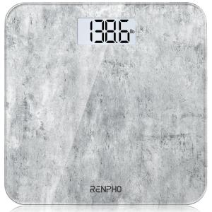 imageRENPHO Weight Scale with 7Day Weight Trend Digital Bathroom Scale for Body Weight with Large LED Display HighAccurate Weighing Scale with Sturdy and Durable Base 1102quot 400lbs Core 1XCement