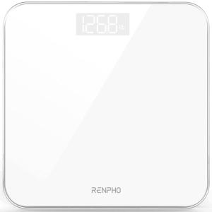 imageRENPHO Weight Scale with 7Day Weight Trend Digital Bathroom Scale for Body Weight with Large LED Display HighAccurate Weighing Scale with Sturdy and Durable Base 1102quot 400lbs Core 1XWhite