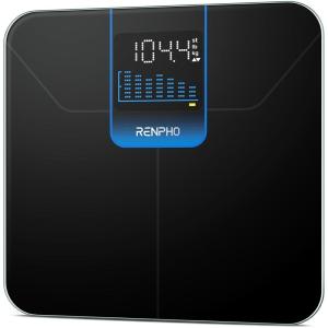 imageRENPHO Weight Scale with 7Day Weight Trend Digital Bathroom Scale for Body Weight with Large LED Display HighAccurate Weighing Scale with Sturdy and Durable Base 1102quot 400lbs Core 1XBlackWeight trend