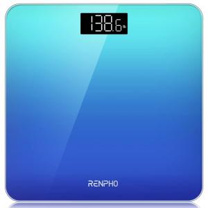 imageRENPHO Weight Scale with 7Day Weight Trend Digital Bathroom Scale for Body Weight with Large LED Display HighAccurate Weighing Scale with Sturdy and Durable Base 1102quot 400lbs Core 1XBlue
