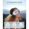 imageRENPHO Eye Massager with Heat Compression Customized Eye Care Machine Heated Sleep Mask for Eye Strain Relief Migraine Relief Improve Sleep Birthday Gifts for Women MenDelft Blue