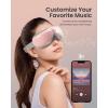 imageRENPHO Eye Massager with Heat Compression Customized Eye Care Machine Heated Sleep Mask for Eye Strain Relief Migraine Relief Improve Sleep Birthday Gifts for Women MenFpink