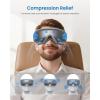 imageRENPHO Eye Massager with Heat Compression Customized Eye Care Machine Heated Sleep Mask for Eye Strain Relief Migraine Relief Improve Sleep Birthday Gifts for Women MenBgrey