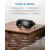 imageRENPHO Eye Massager with Heat Compression Customized Eye Care Machine Heated Sleep Mask for Eye Strain Relief Migraine Relief Improve Sleep Birthday Gifts for Women MenBblack