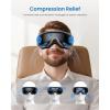imageRENPHO Eye Massager with Heat Compression Customized Eye Care Machine Heated Sleep Mask for Eye Strain Relief Migraine Relief Improve Sleep Birthday Gifts for Women MenBblack