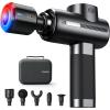 imageRENPHO Massage Gun Deep Tissue with Heat and Cold Head Handheld Muscle Massager Therapy with Carry Case Percussion Body Masajeador for Men Women Athletes Back Upgrade Active ThermacoolActive Thermacool Black