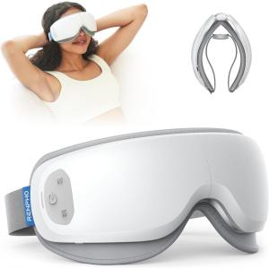 imageRENPHO Eyeris Zen UltraQuiet Eye Massager with HeatLightweight Heated Eye Mask for Migraines Face Massager for Dry Eyes Relief Birthday Gifts for Women Men