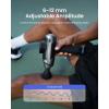 imageRENPHO Ascend Massage Gun Deep Tissue with 612mm Adjustable Amplitude Percussion Professional Muscle Massage Handheld Massager with Portable Carry Case for Athletes ampamp Home Use Color Display