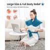 imageRENPHO Digital Bathroom Scale Weighted Heating Pad for Back Pain Relief