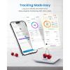 imageRENPHO Digital Food Scale with Nutritional Calculator White Smart Body Scale with BMI Body Fat Muscle Mass