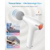 imageRENPHO Eye Massager ampamp Mini Massage GunHeated Eye Mask with Bluetooth Massage Gun with Heat and Cold