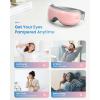 imageRENPHO Eye Massager ampamp Mini Massage GunHeated Eye Mask with Bluetooth Massage Gun with Heat and Cold