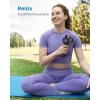 imageRENPHO Massage Gun Deep Tissue with Charging Stand Heat and Cold Head Powerful Portable Back Massager Gun for Athletes Handheld Back Massagers Carry Case