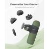 imageRENPHO Mini Thermal Massage Gun with Heat Portable Deep Tissue Percussion Massager Color Silicone Sleeves Travel Size with Carry Case Olive DrabOlive Drab