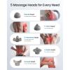 imageRENPHO Rechargeable Handheld Back Massager Cordless Electric Neck Massage Tool for Shoulder Foot Leg Calf Gifts for Women and MenCwhite