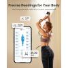 imageRENPHO Smart Body Measuring Tape Rechargeable Tape Measure with LED Display Measuring Tape for Body Measurements with App for Weight Loss ampamp Fitness Shape Retractable 60in 150cm Black