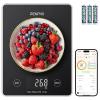 imageRENPHO Smart Scale for Body Weight Body Fat Scale for BMI Body Fat Muscle Mass RENPHO Digital Kitchen Scale Smart Food Weight Scale with Nutritional Calculator Gram Scale for Weight Loss