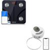 imageRENPHO Bluetooth Body Fat Scale Digital Weight Scale Bathroom Smart Body Composition Analyzer Smart Bluetooth Digital Measuring Tape with Lock Hook