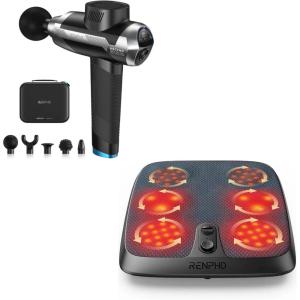 imageRENPHO Foot Massager and Massage Gun Deep Tissue with 612mm Adjustable Amplitude