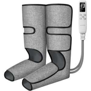 imageRENPHO Leg Massager for Circulation and Pain Relief with Smart Pressure Sensor Air Compression Calf Massager for Relieve Fatigue Gift for Mom and Dad