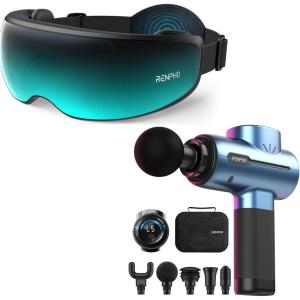 imageRENPHO Massage Gun Deep Tissue Eye Massager with Mist ampamp Temple Massage