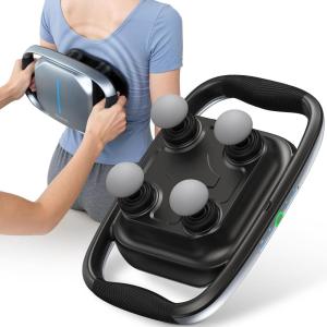 imageRENPHO Massage Gun Deep Tissue Handheld Massager with Replaceable 4Head and Plate Muscle Percussion Massage Tool for Neck Back Leg Gifts for Women Men Quad