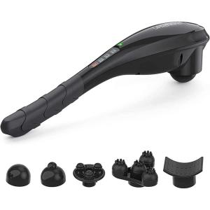 imageRENPHO Rechargeable Handheld Back Massager Cordless Electric Neck Massage Tool for Shoulder Foot Leg Calf Gifts for Women and MenBblack