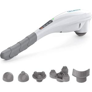 imageRENPHO Rechargeable Handheld Back Massager Cordless Electric Neck Massage Tool for Shoulder Foot Leg Calf Gifts for Women and MenCwhite