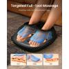 imageRENPHO Foot Massager with Heat 3 Air Compression Modes ampamp Levels FullFoot Kneading Shiatsu Foot Massage for Plantar Fasciitis ampamp Neuropathy for Women ampamp Men Size up to 13Rwmf06