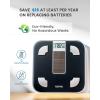 imageRENPHO Scale for Body Weight BatteryFree Solar Power Digital Bathroom Smart Scale Bluetooth Body Fat Scale Smart Tape Measure Body with App