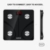 imageRENPHO Body Fat Scale Smart BMI Scale Digital Bathroom Wireless Weight Scale Smart Bluetooth Digital Measuring Tape with Lock Hook