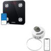 imageRENPHO Smart Bathroom Scale Bluetooth Body Fat Monitor Weight Scale Smart Bluetooth Digital Measuring Tape with Lock Hook Retractable Function
