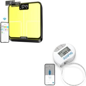 imageRENPHO Body Measuring Tape ampamp Body Fat Scale