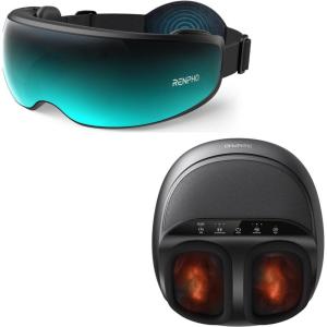 imageRENPHO Eye Massager with Mist ampamp Temple Massage Massage Gun Deep Tissue with Heat and Cold