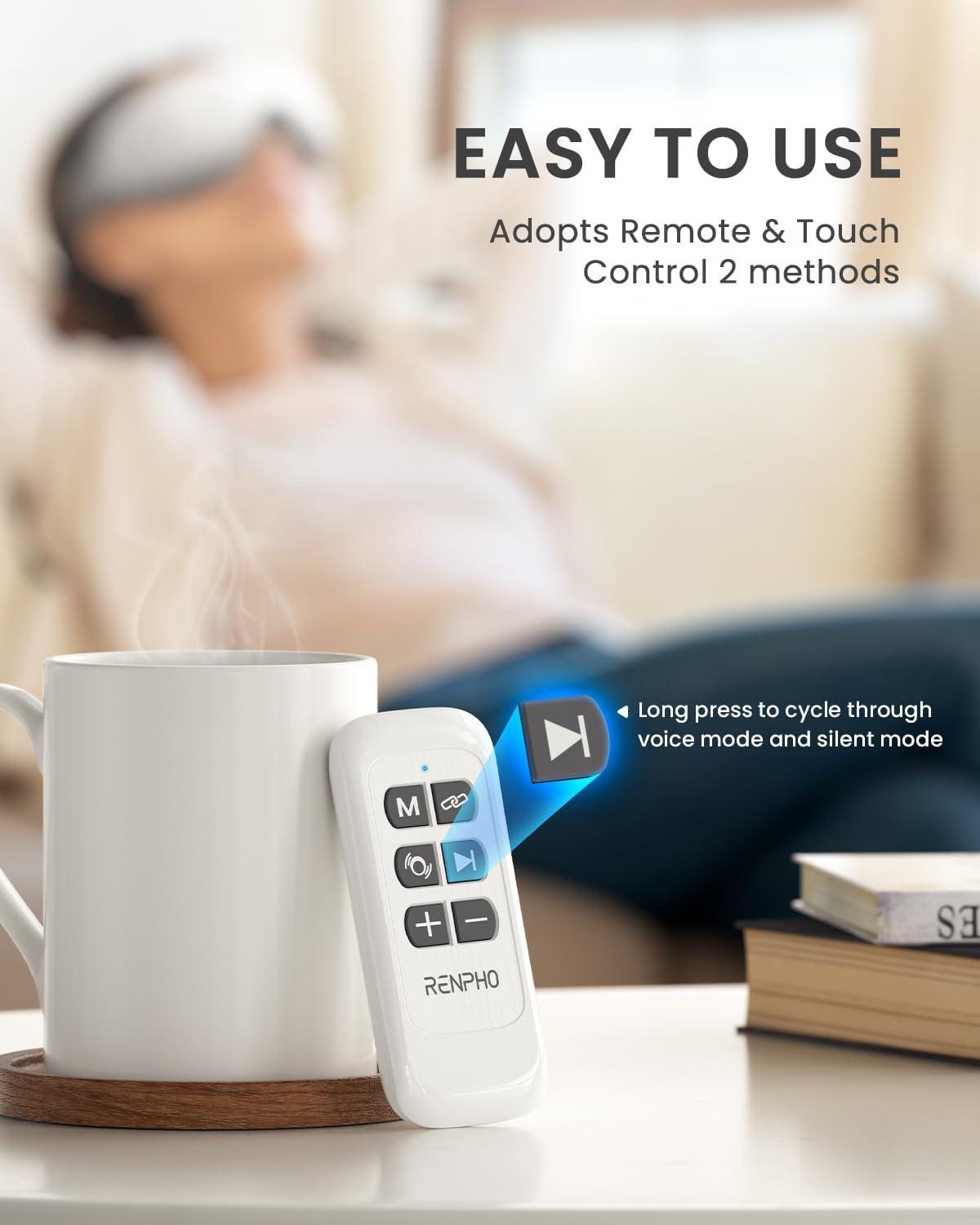 imageRENPHO Active Massage Gun Deep Tissue Percussion Mini Handheld Massager Gun Eye Massager for Migraines