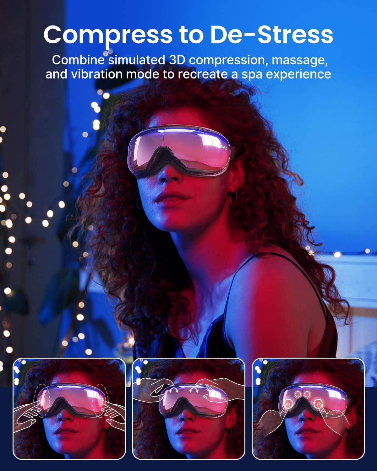 imageRENPHO Active Massage Gun Deep Tissue Percussion Mini Handheld Massager Gun Eye Massager with Heat