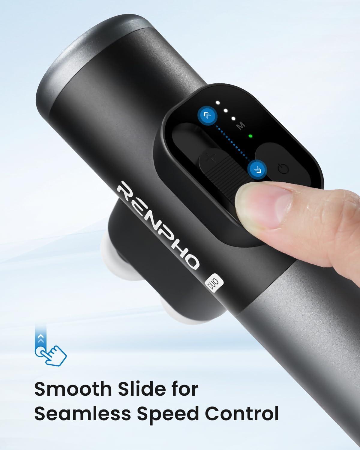 imageRENPHO Hand Held Massager Duo Mini Massage Gun