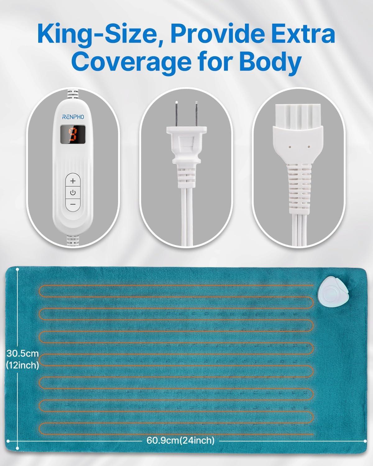 imageRENPHO Heating Pad for Back FSA HSA Approved