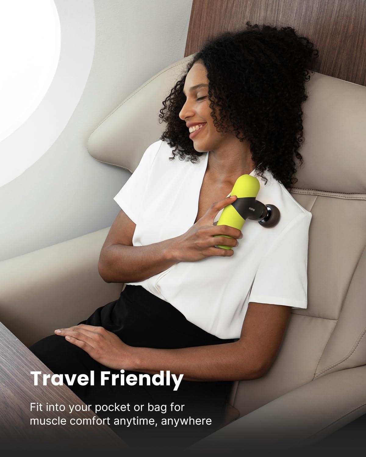 imageRENPHO Massage Gun Deep Tissue Muscle Percussion Massager Mini Thermal Massage Gun with Heat Portable Fashion Deep Tissue Percussion Massager