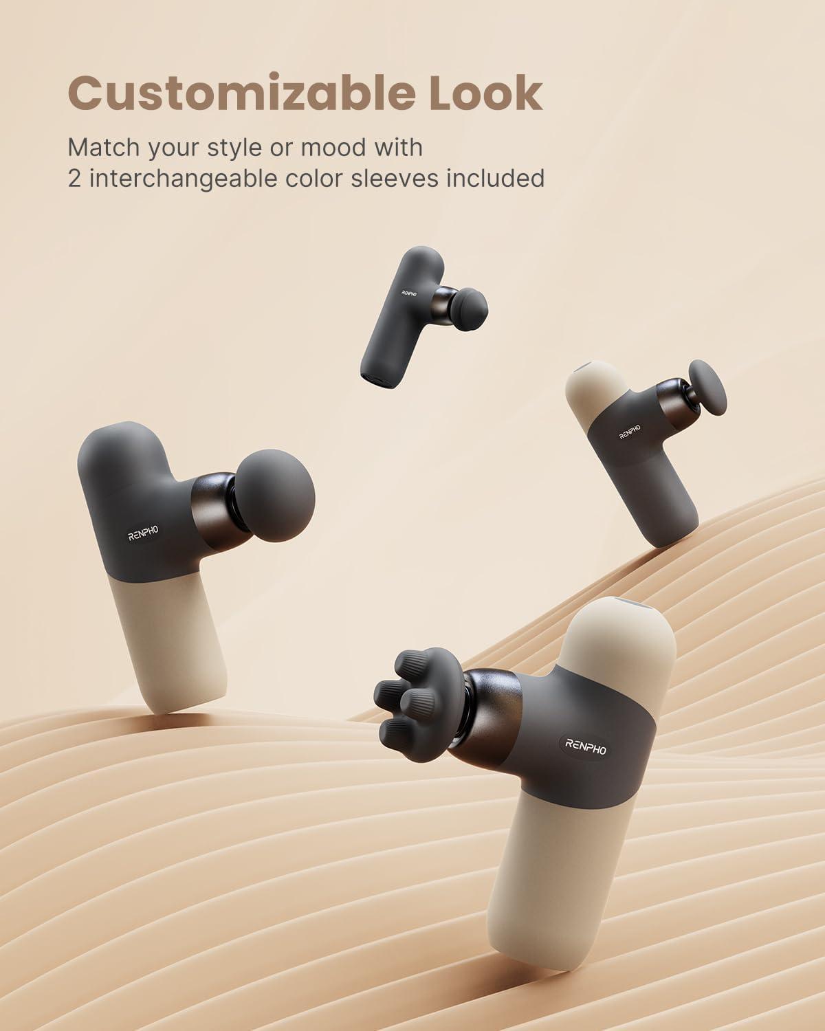 imageRENPHO Mini Thermal Massage Gun with Heat FSA HSA Eligible Eye Massager