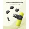 imageRENPHO Mini Thermal Massage Gun with Heat Portable Deep Tissue Percussion Massager Color Silicone Sleeves Travel Size with Carry CaseNeon Green
