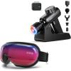 imageRENPHO Massage Gun Deep Tissue with Charging Stand Heat and Cold Head Eyeris 1 Eye Massager with Heat Sleep Eye Mask with Bluetooth Music