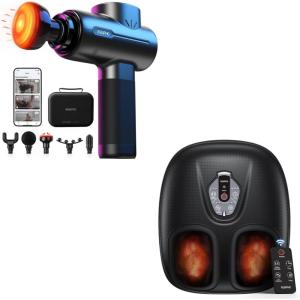 imageRENPHO Foot Massager and Massage Gun with Heat