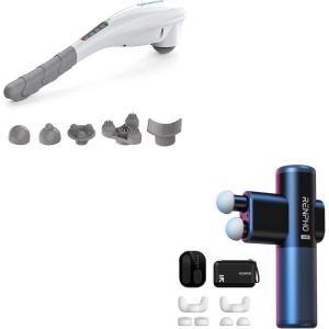 imageRENPHO Hand Held Massager Duo Mini Massage Gun