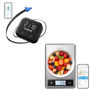 imageRENPHO Smart Body Measuring Tape RENPHO Digital Food Scale with Nutritional Calculator Smart Food Kitchen Scale